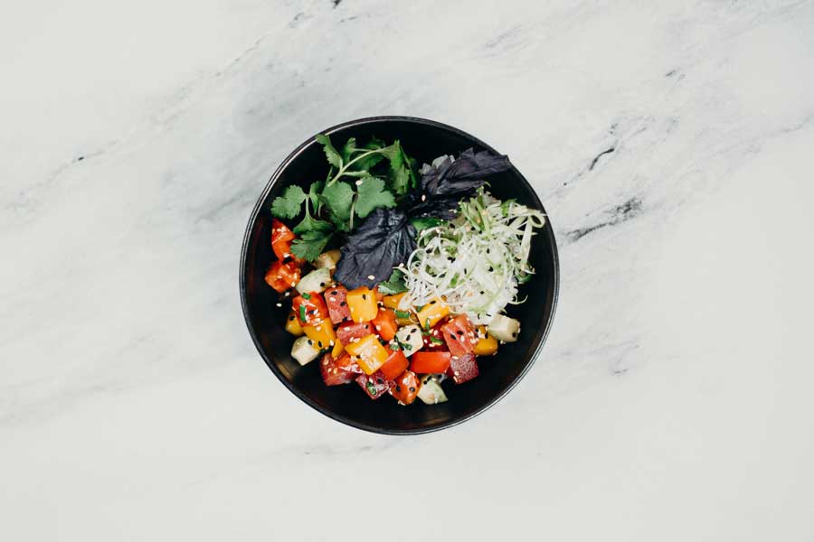 Smoked mackerel salad